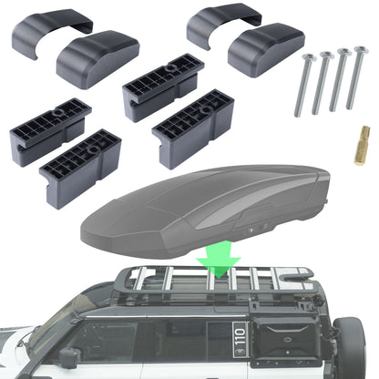 Roof Box Spacer/Fitting Kit for Land Rover Defender L663 Expedition Roof Rack (2025+ rack)