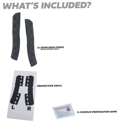 2pc Rear Door Edge Protection Strips for Land Rover Defender L663 110/130