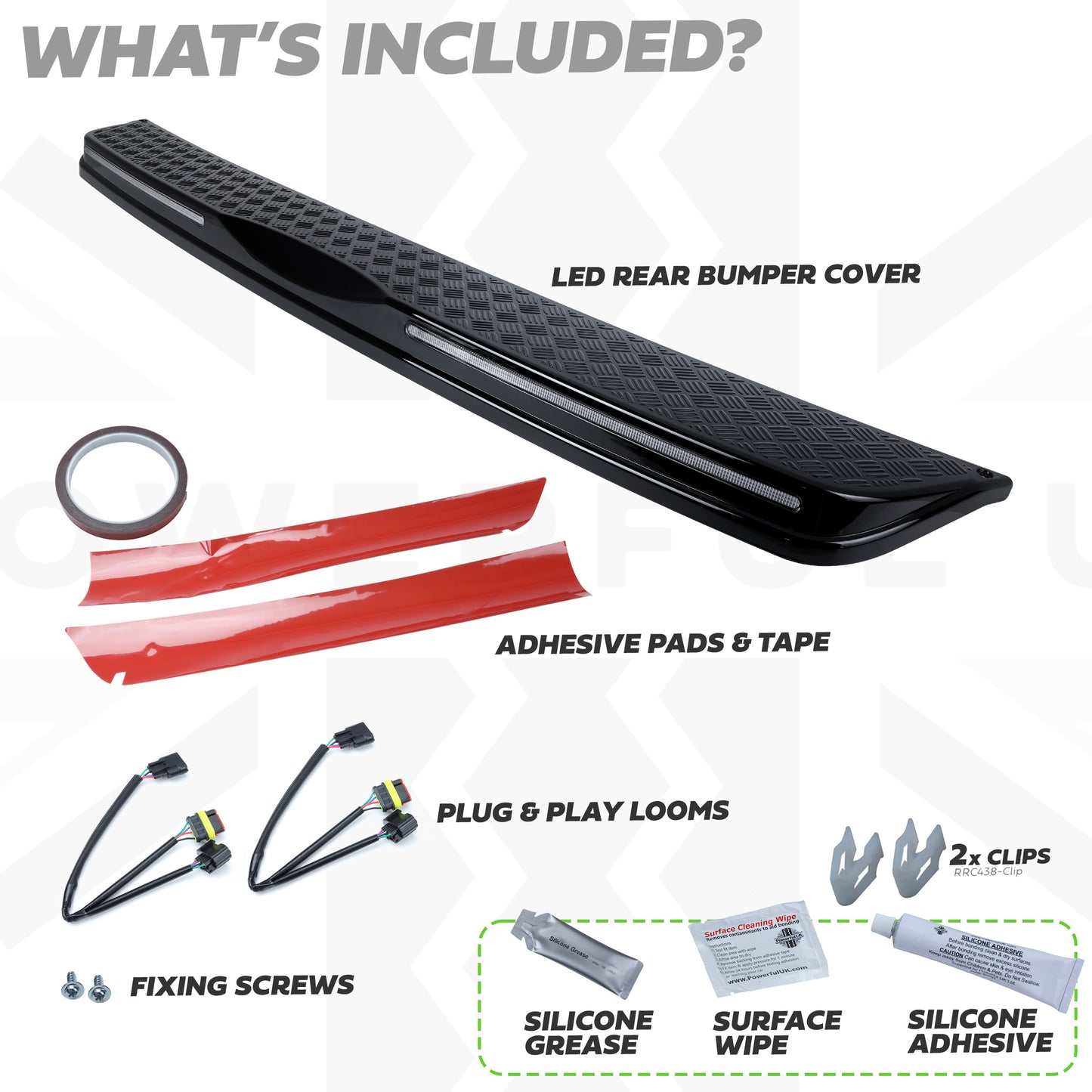 Rear Bumper Cover for Land Rover Defender L663 - with LEDs