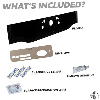 Tailgate Number Plate Surround Panel in Gloss Black for Land Rover Discovery Sport - Aftermarket