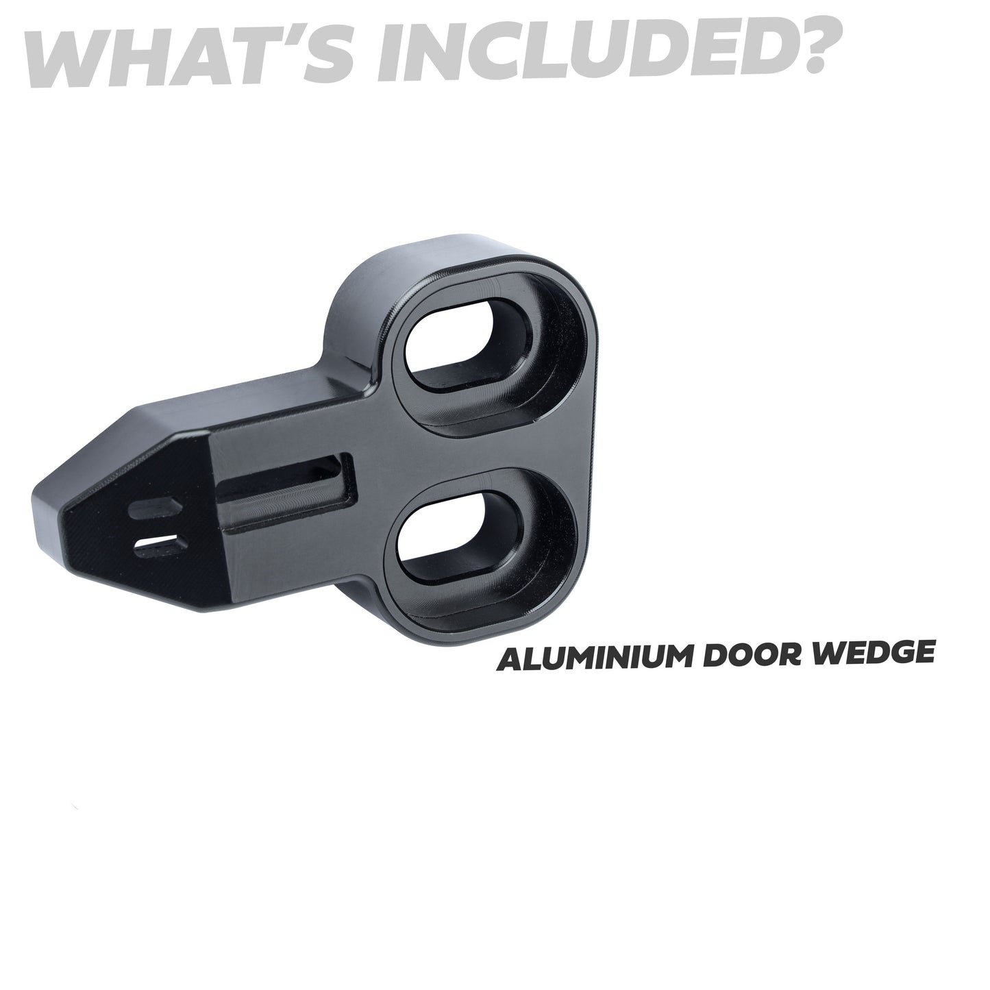Aluminium Rear Door Wedge for Land Rover Defender L663 - Black