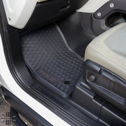 Rubber Floor Mat 2pc Set - Front Mats Only - for Land Rover Defender L663 - RHD