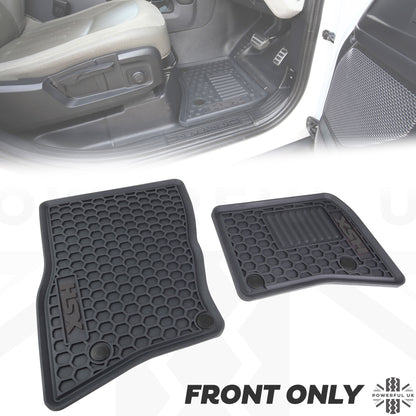 Rubber Floor Mat 2pc Set - Front Mats Only - for Land Rover Defender L663 - RHD