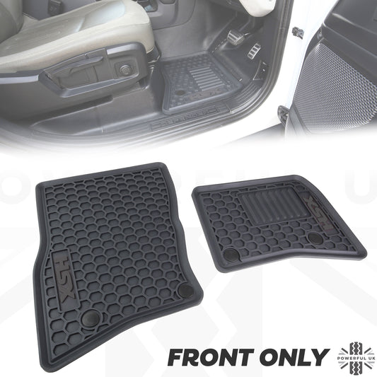 Rubber Floor Mat 2pc Set - Front Mats Only - for Land Rover Defender L663 - RHD