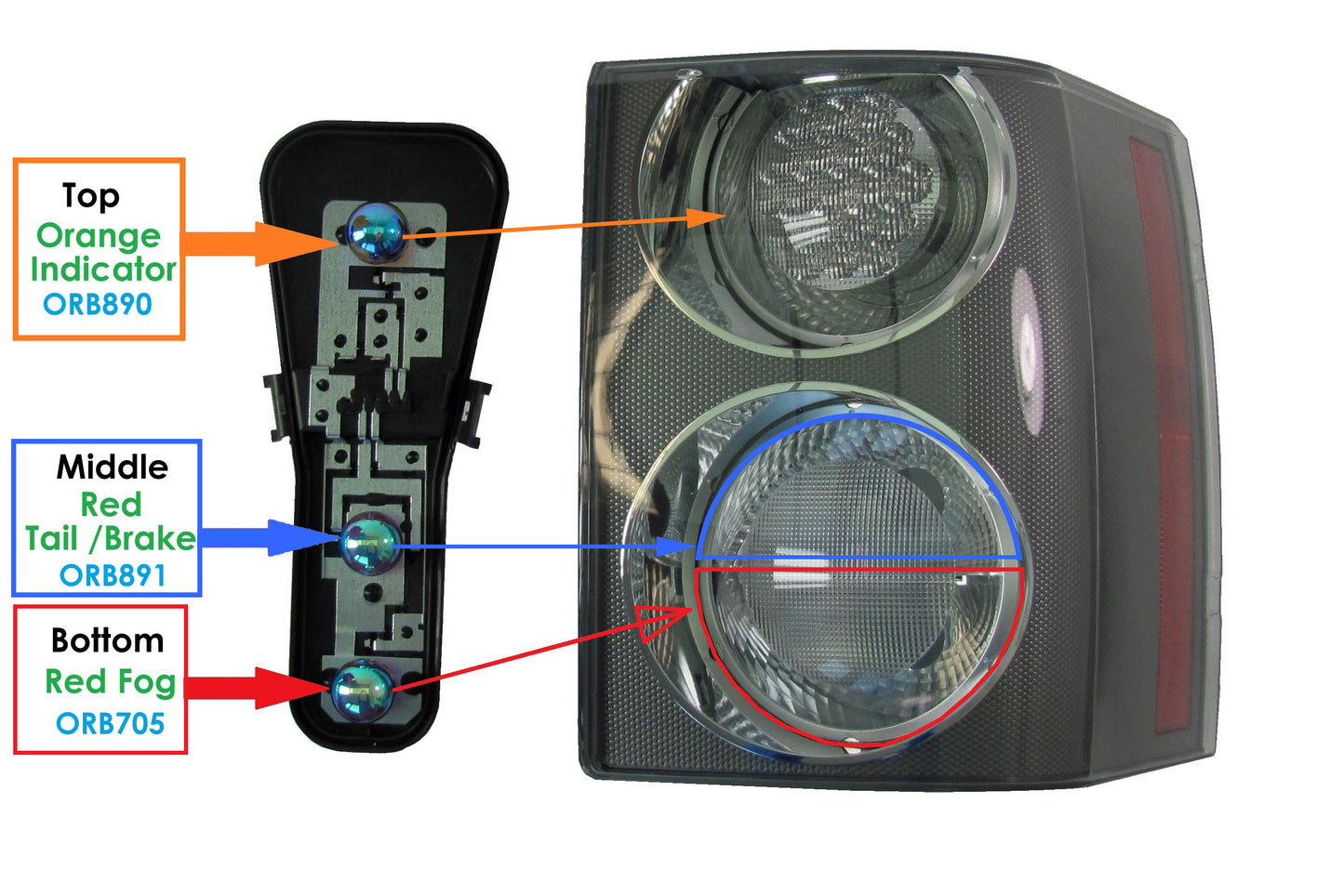 Diadem Orange Indicator Bulbs for Range Rover L322 (Pair) 2005-09