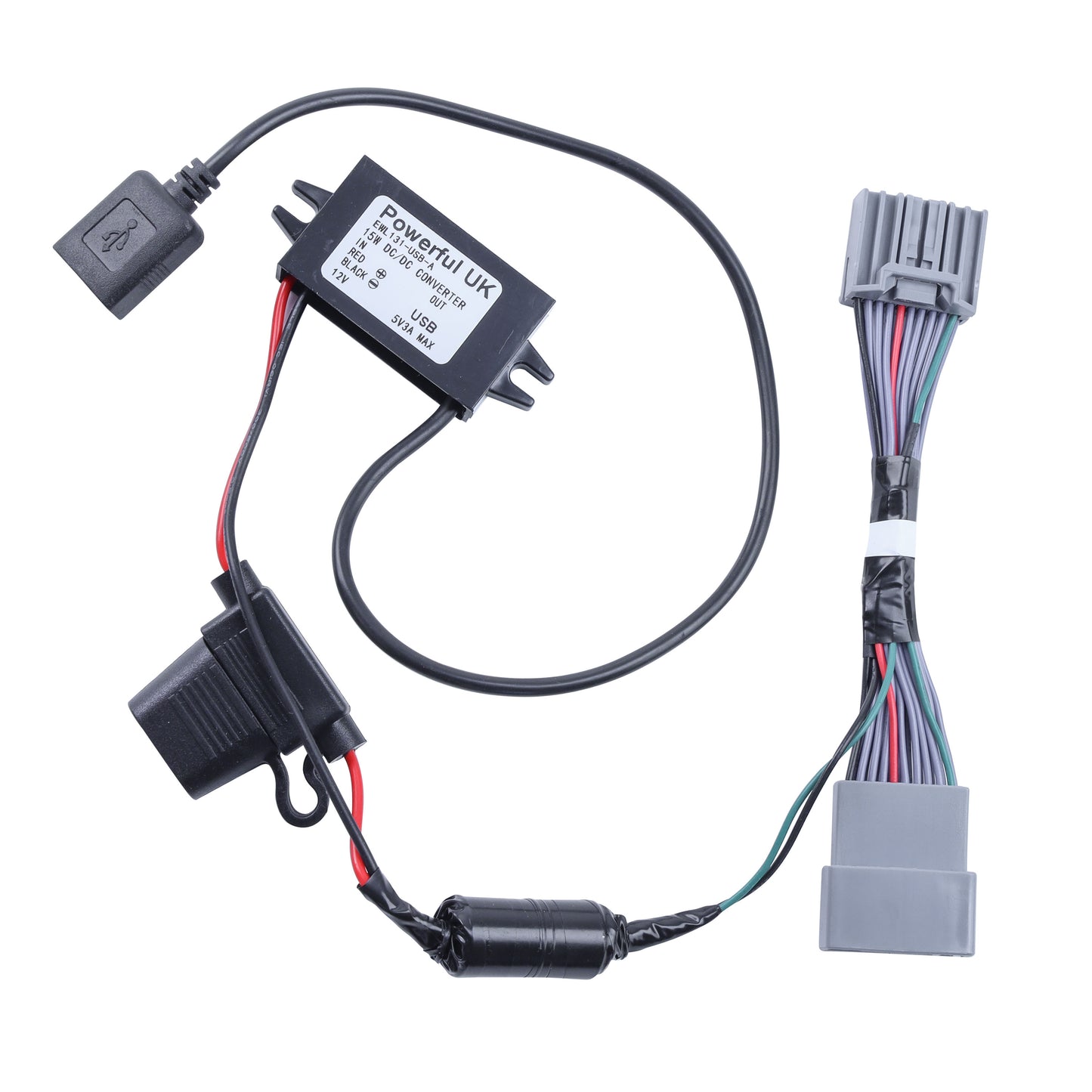 Dash Cam Overhead Console Wiring Kit for Range Rover L460 - USB-A