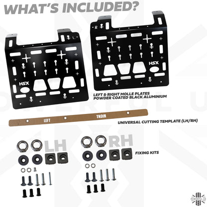 Molle Plate Kit - Mix Design - PAIR - for Land Rover Defender L663 (110 Model )