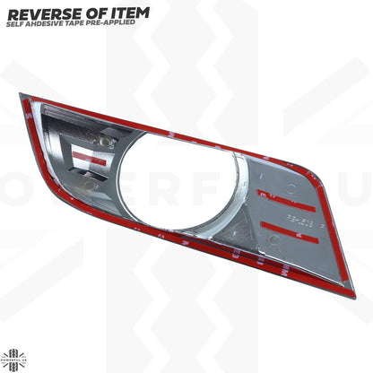 Fog Light Surround Covers in Chrome for Ford Ranger T7 2016-19 (XLT & Limited models)