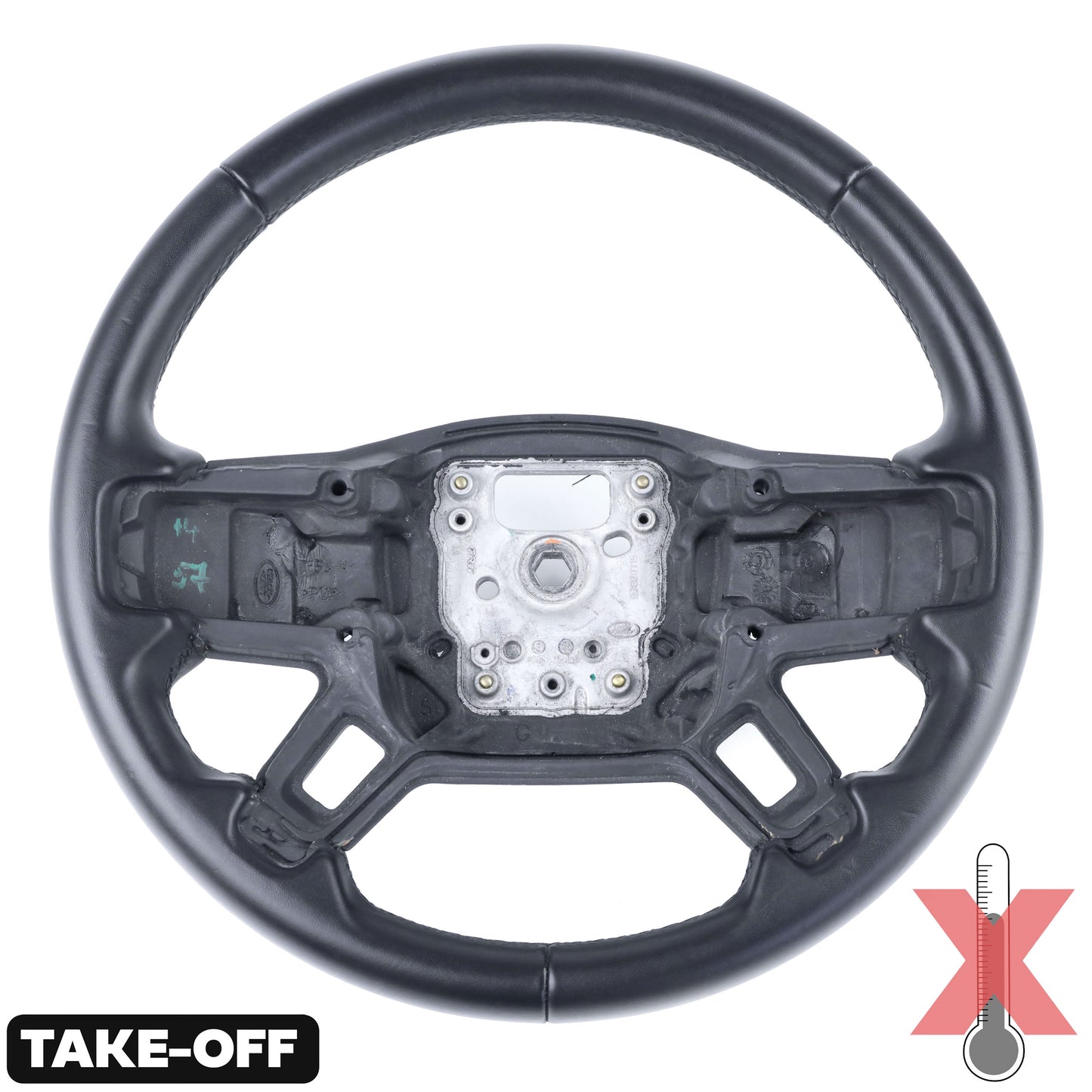 Genuine Leather Steering Wheel for Land Rover Defender L663 - Take Off - Non-Heated