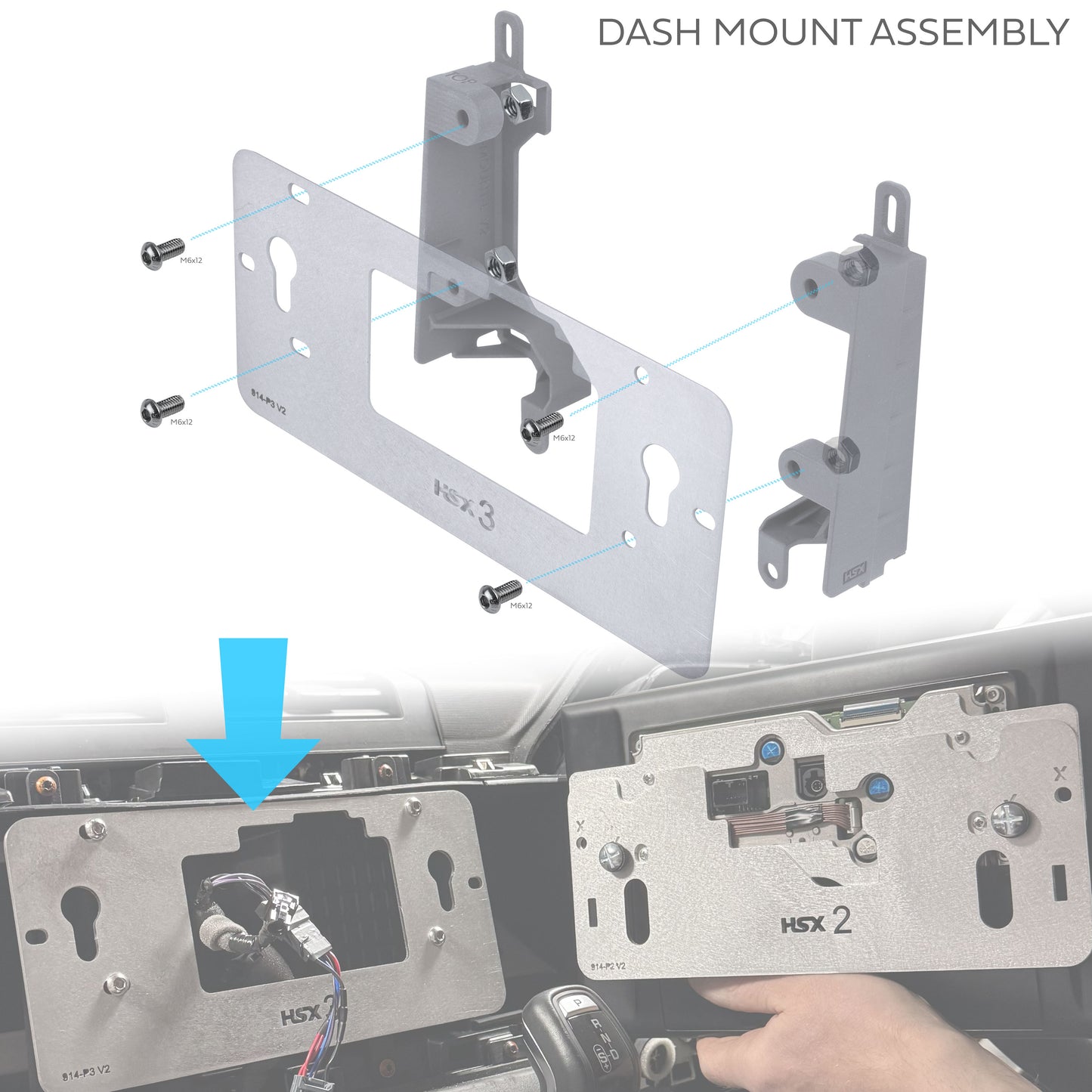 10" to 13.1" Infotainment Screen Kit for Land Rover Defender L663 (Brackets + Wiring Loom)