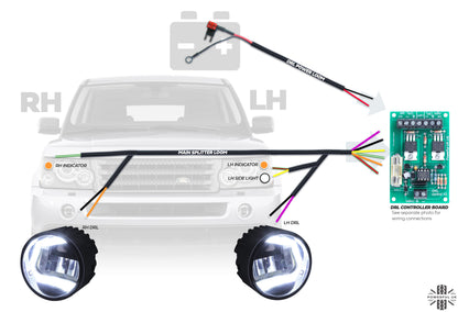 Front Bumper fog & DRL 2 in 1 LED lamps for Land Rover Discovery 4