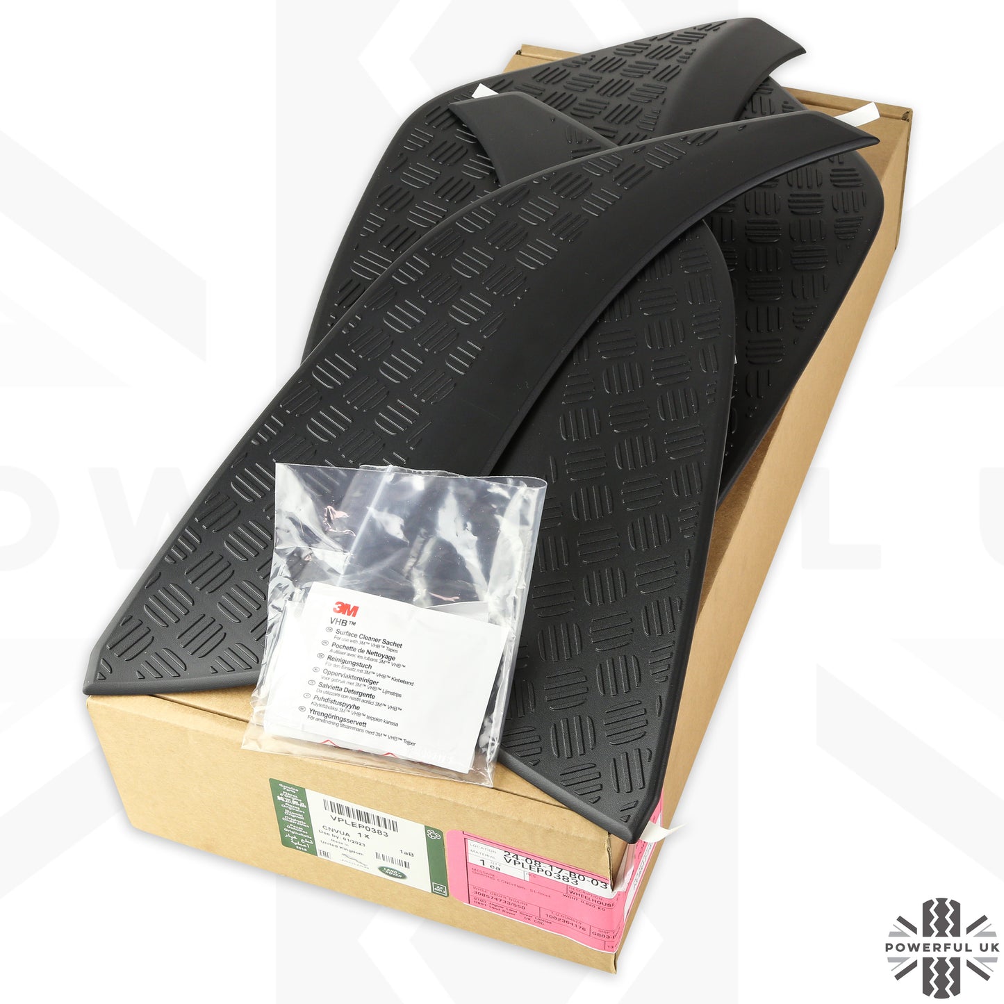 Chequer Plate Wheel Arch Trim Kit - Genuine - for Land Rover Defender L663 (90 model)