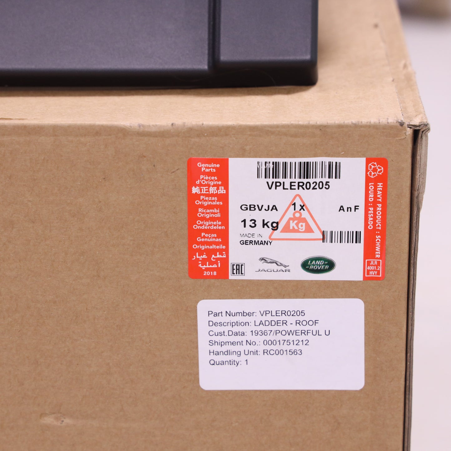 Genuine Deployable Side Ladder for Land Rover Defender L663 - Black