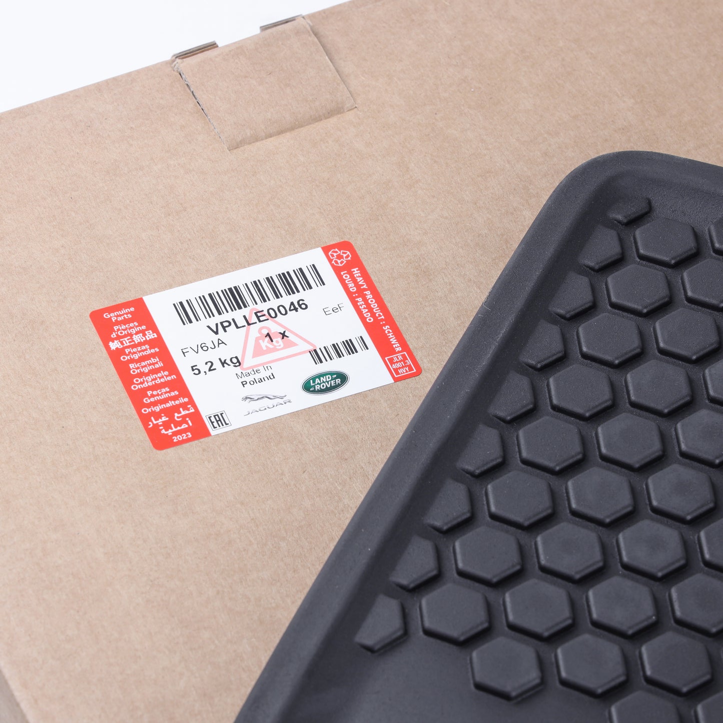 Rubber Floor Mat Set - Genuine - for Land Rover Defender L663(110 models) - RHD - 5 seat