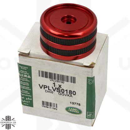 Rotary Shifter in Red - Type 2 - Genuine - for Range Rover Evoque (2011-18)