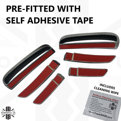 Front Bumper 6 pc Blade Kit - Gloss Black - for Land Rover Discovery 5 (2017-20)