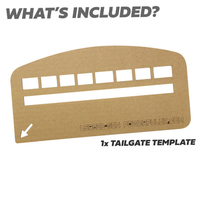 Tailgate Lettering Template for Land Rover Defender L663
