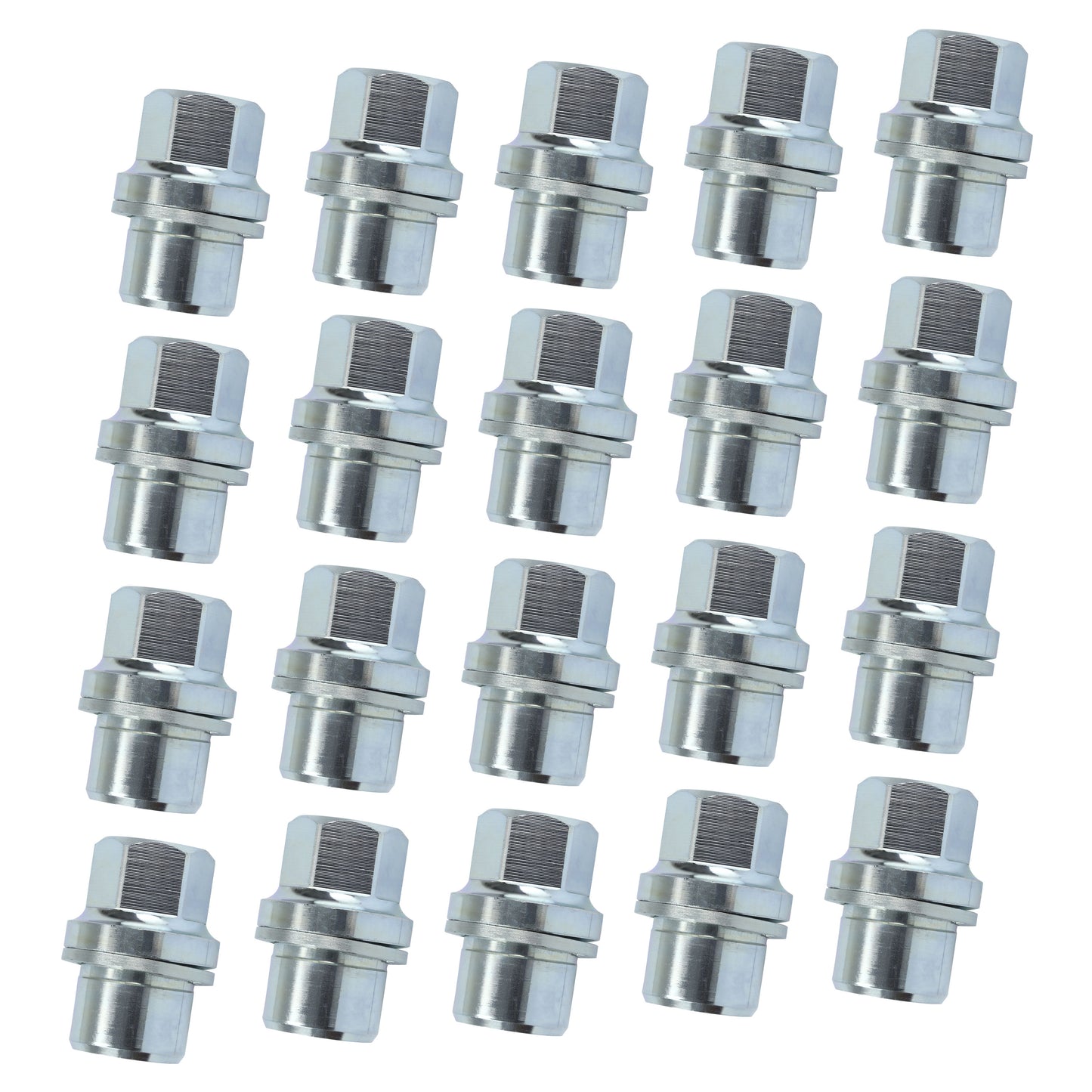 Silver Alloy Wheel Nuts 20pc kit for Land Rover Discovery 1 - Alloy wheel type