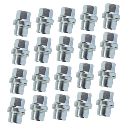 Silver Alloy Wheel Nuts 20pc kit for Land Rover Discovery 1 - Alloy wheel type