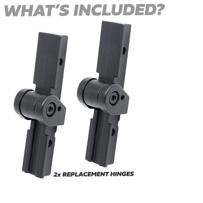 2x Replacement Hinges for Deployable Side Ladder for Land Rover Defender L663 - Cast Alloy