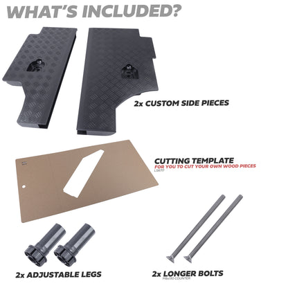 Raised Boot Floor for Land Rover Defender L663 90 - Side Support Kit