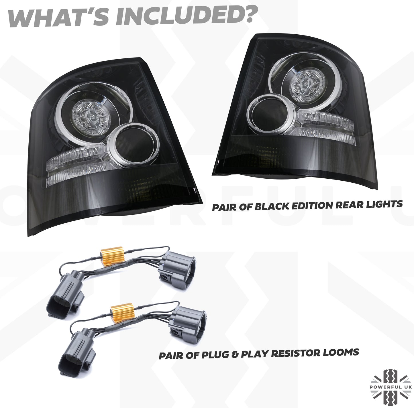 'Black Edition' LED Light Kit (includes reisistor looms) for Range Rover Sport L320 2005-09