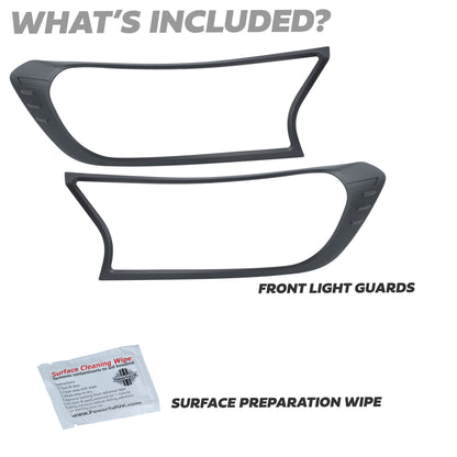 Headlight Covers - Black - for Ford Ranger 2016-22