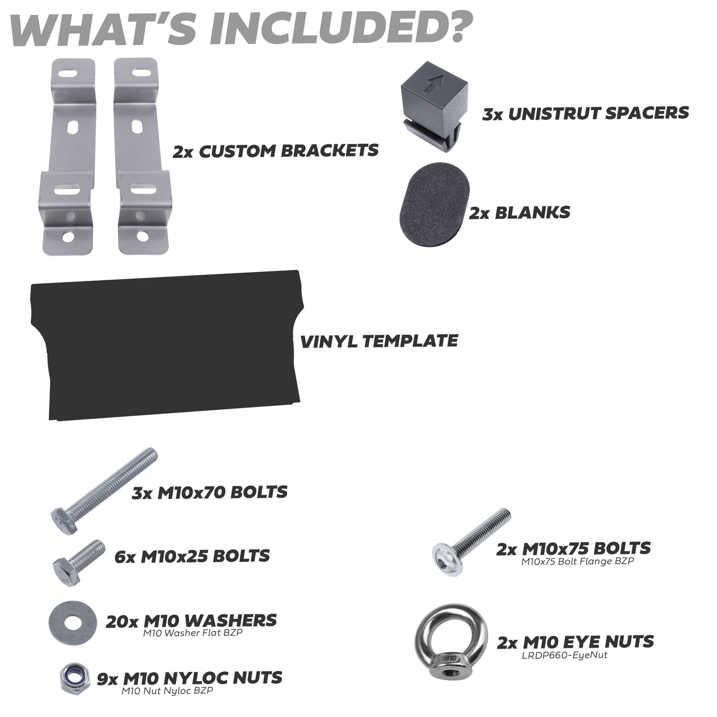 Flat Floor Boot Conversion Kit for Land Rover Defender L663 90 - Base Kit