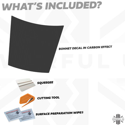 Bonnet Decal - Carbon Fibre for Range Rover Sport L494 (2014-17)