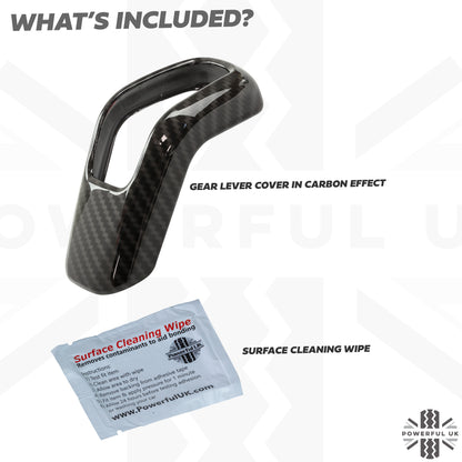 Interior Gear Selector Trim - Carbon - for Land Rover Defender L663