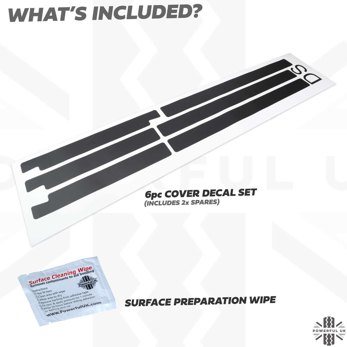 Outer Sill Step Cover Decal Set for Land Rover Discovery Sport