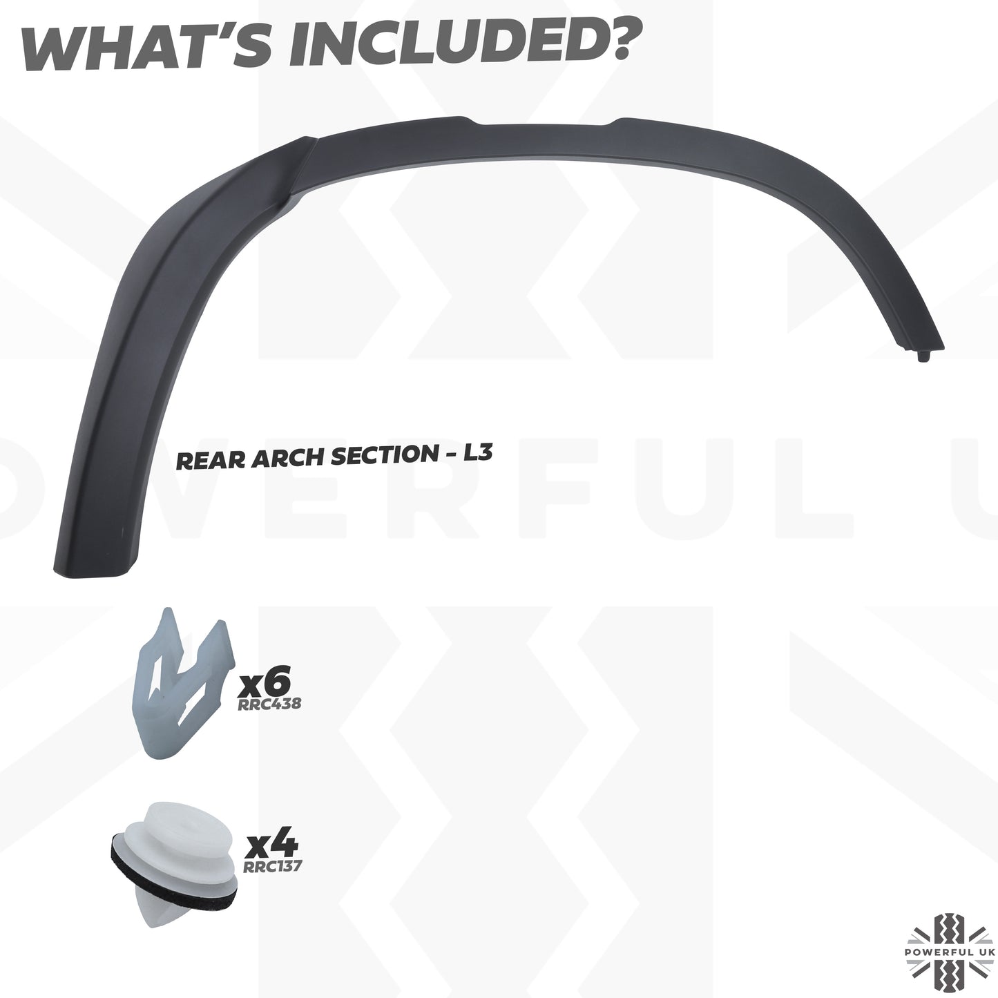 Wheel Arch Section - Standard Width - Rear Left (L3) for Land Rover Defender L663(110 & 130)
