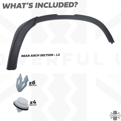 Wheel Arch Section - Standard Width - Rear Left (L3) for Land Rover Defender L663(110 & 130)