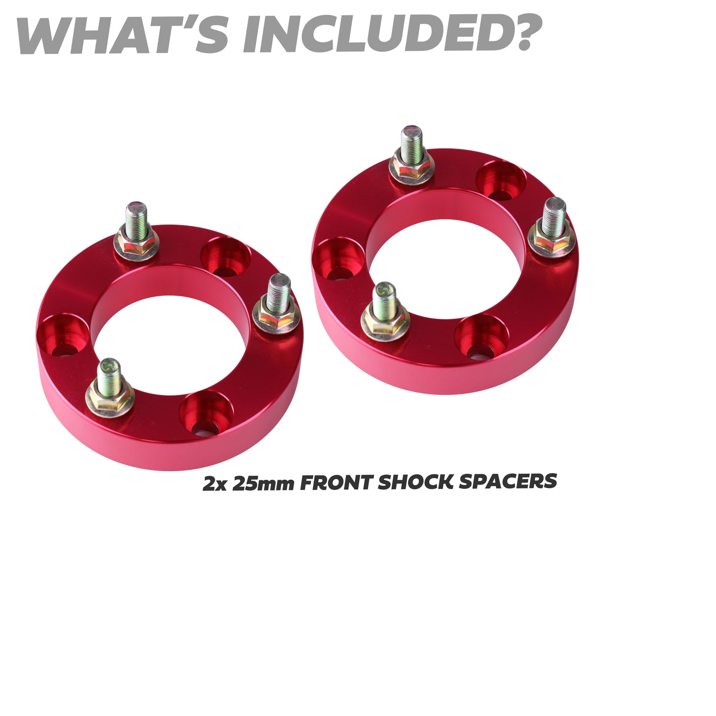 25mm Front Shock Spacers Lift Kit for Nissan Navara NP300 2015-19