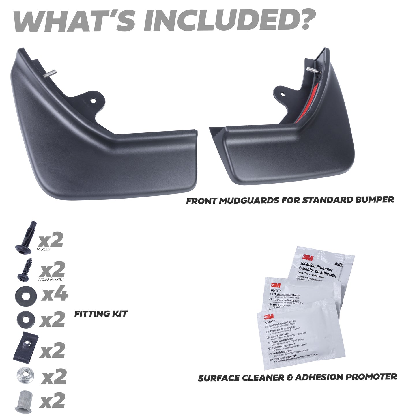 Front Mudflap Kit for Range Rover Evoque 2 L551 - Standard - Genuine