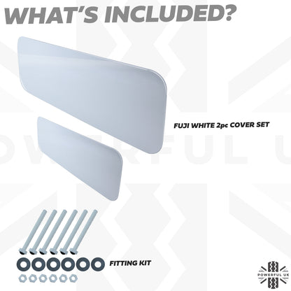 Spare Wheel Delete Cover Set for Land Rover Defender L663 - Fuji White