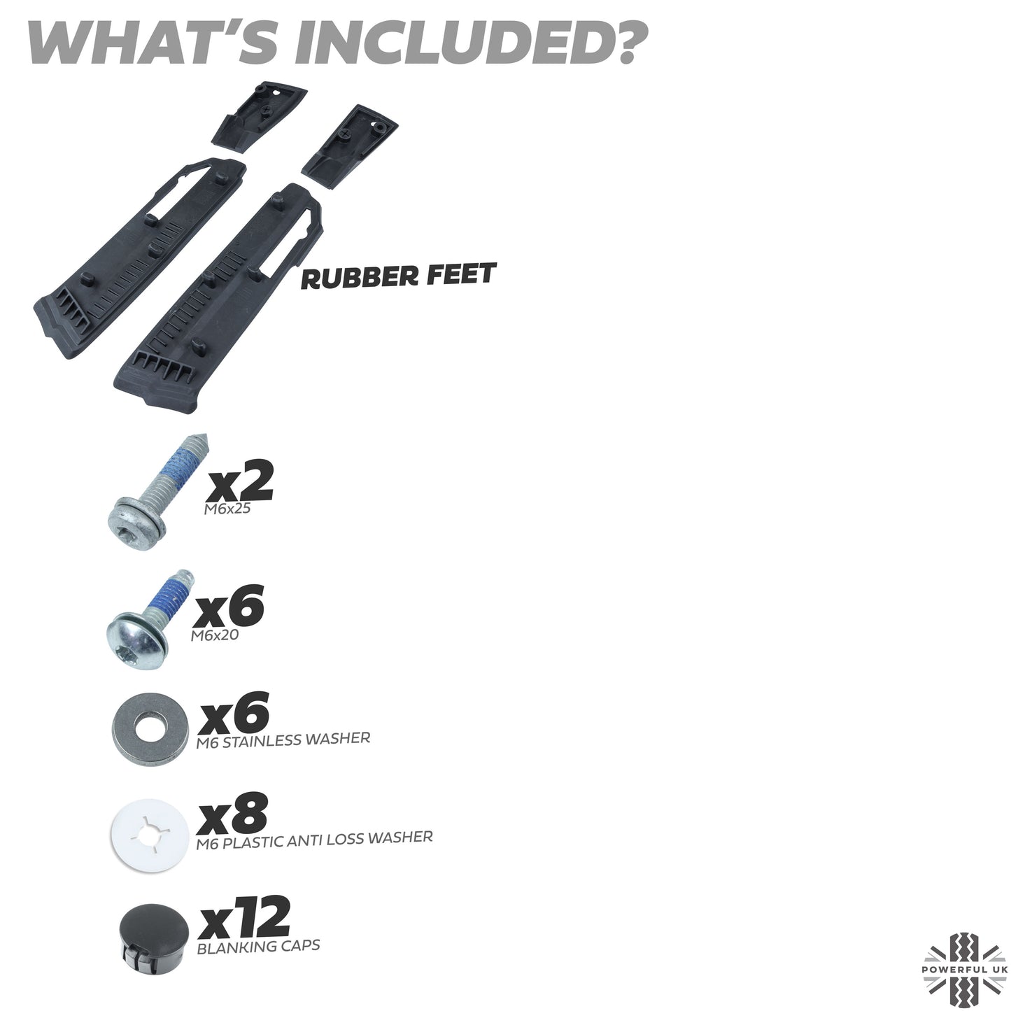 Genuine Fitting Kit for Extended Roof Rails for Land Rover Discovery 3/4
