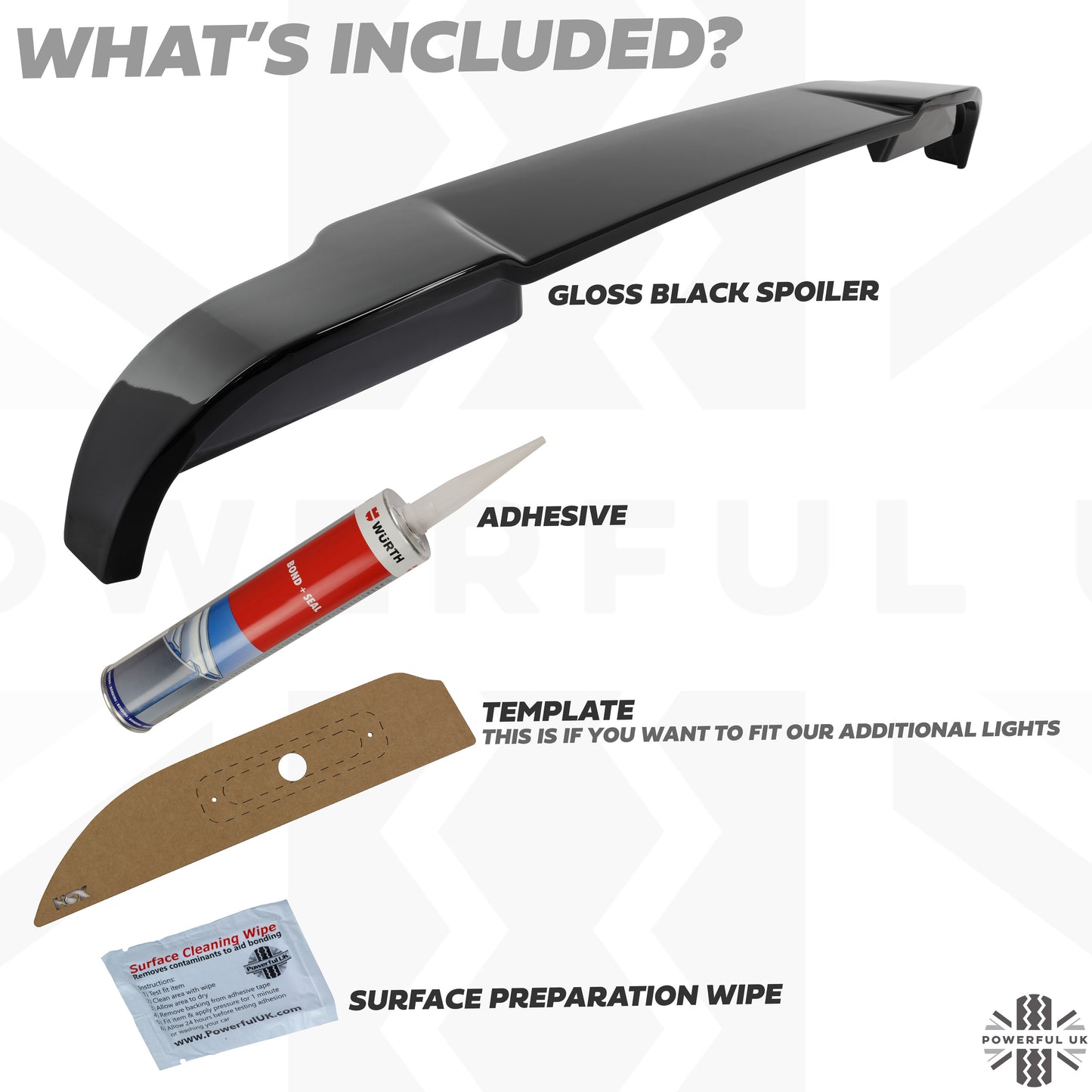 Rear Spoiler for Land Rover Defender L663 - PFUK Design - Gloss Black