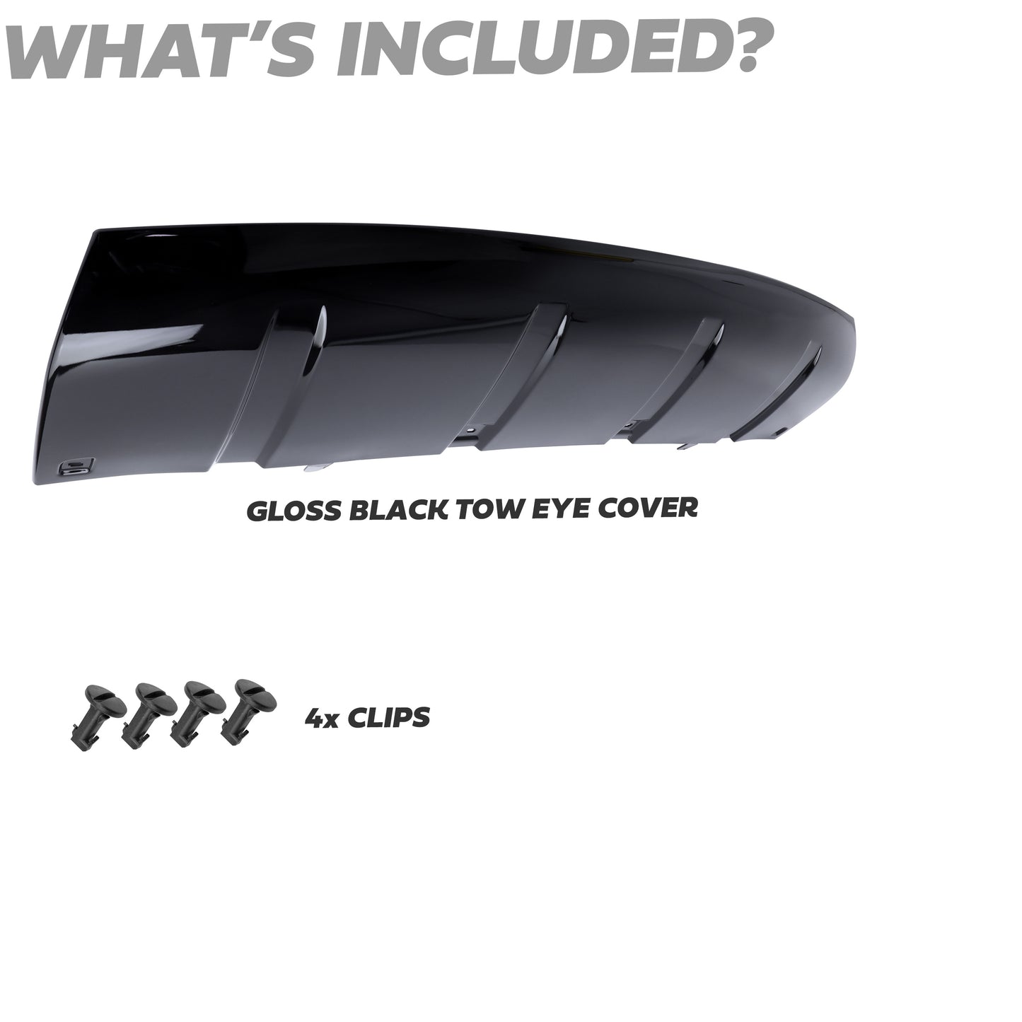 Front Tow Eye Cover - Gloss Black - for Land Rover Discovery 5