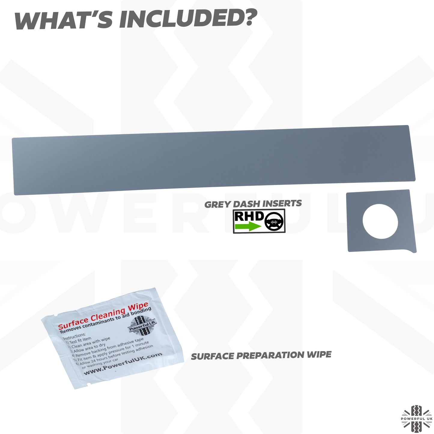 Matte Grey Dash Insert Kit for Range Rover Evoque (2011-18) - RHD