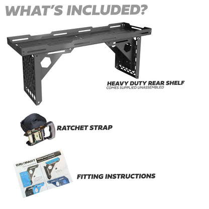 Spare Wheel Mounted Storage Rack for Land Rover Defender L663