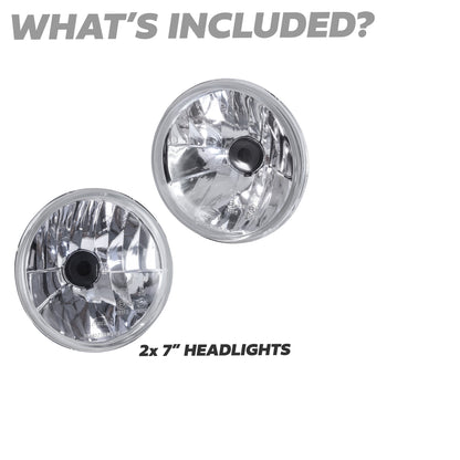 Crystal Halogen Headlight Conversion Upgrade Triumph Herald Spitfire (Pair) - RH