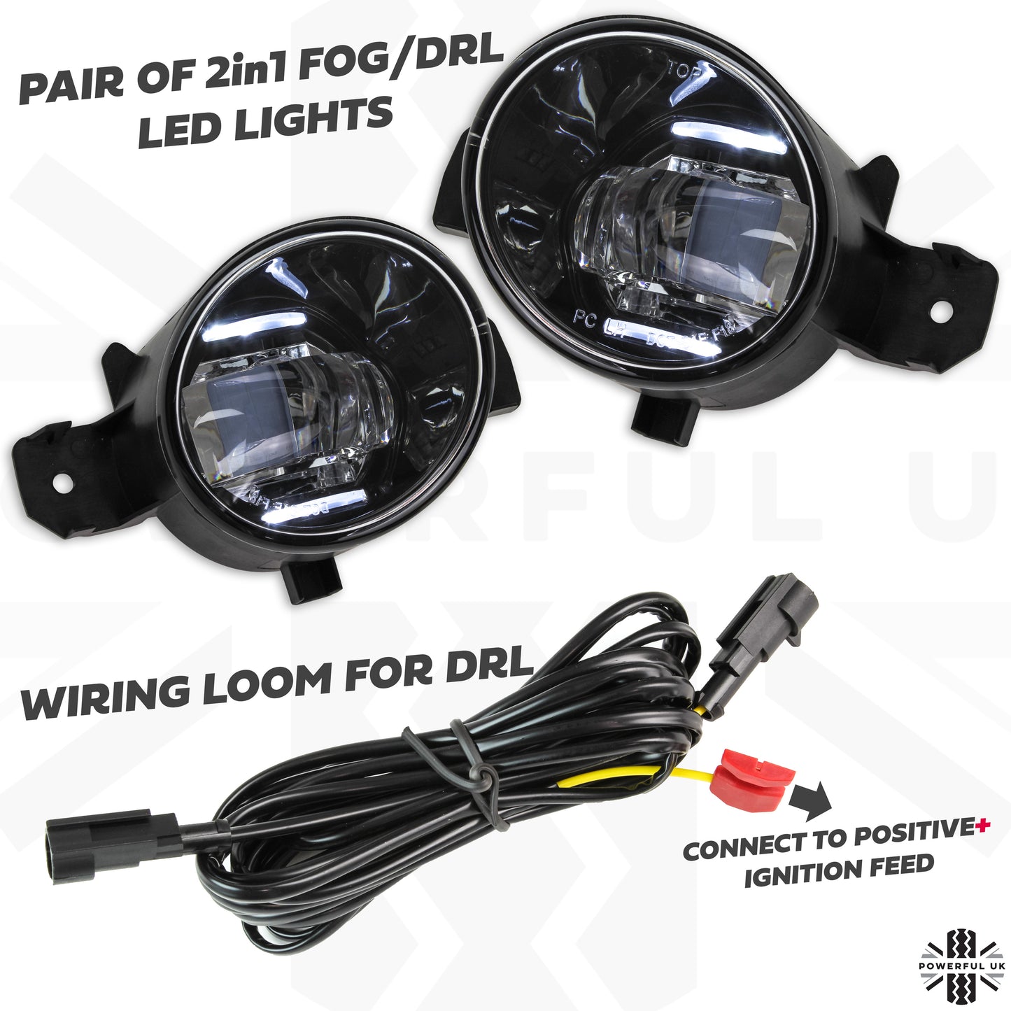 2 in 1 LED Fog/DRL Lights for Nissan Navara NP300