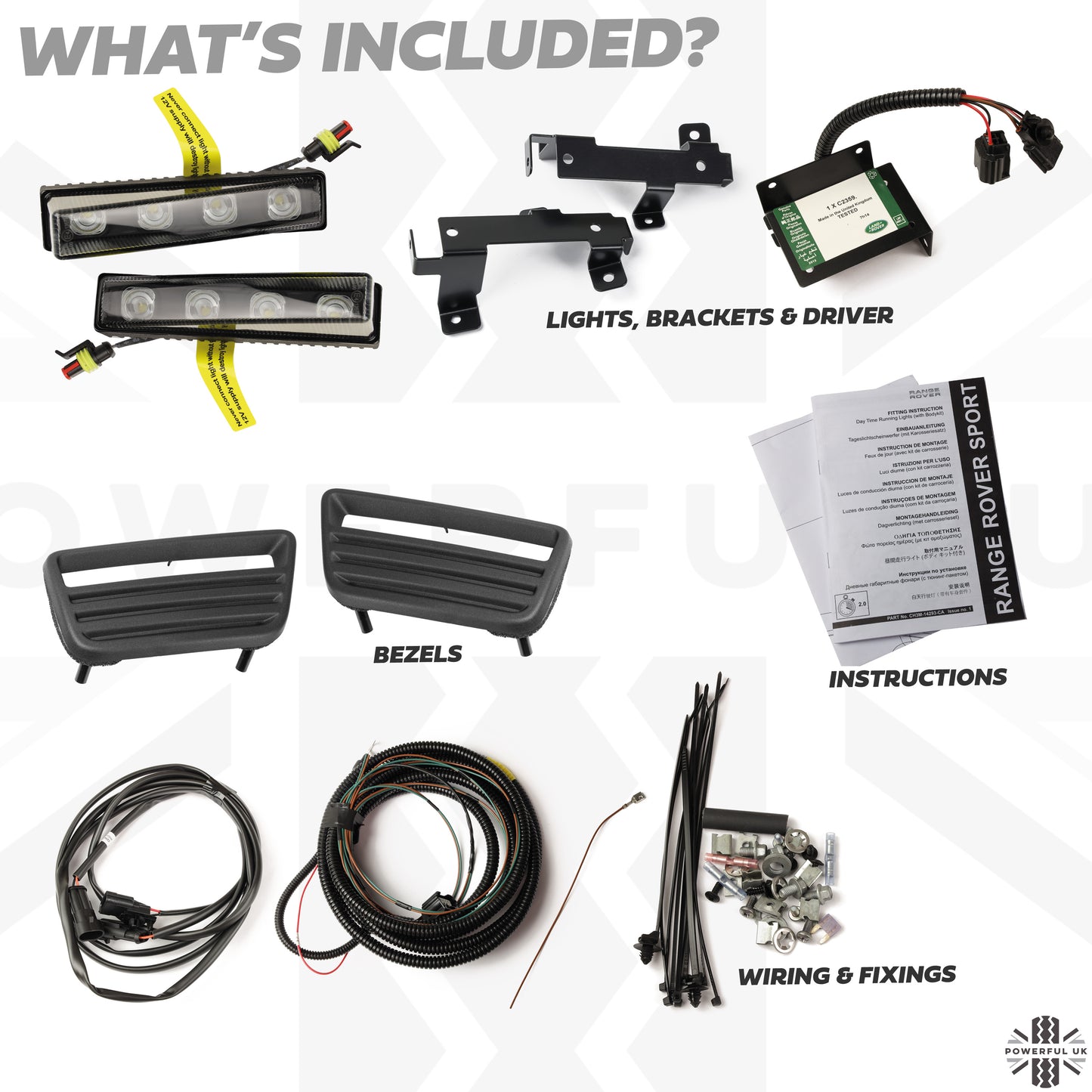 LED DRL Front Bumper Light Kit for Range Rover Sport L320 Autobiography