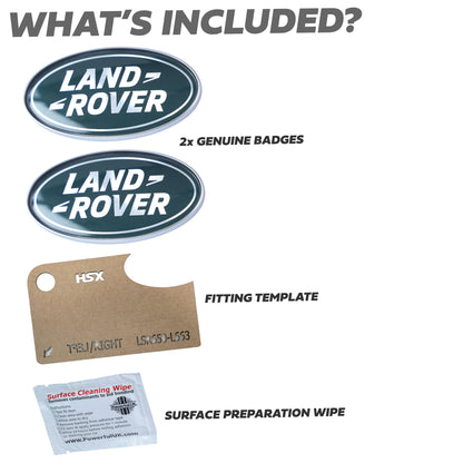 2x Genuine Oval Badges for Land Rover Defender L663 Side Panel