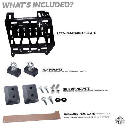 Molle Plate Kit - Mix Design - LH - for Land Rover Discovery 3/4