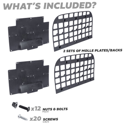 Seat Back Molle Plate Kit for Land Rover Defender L663