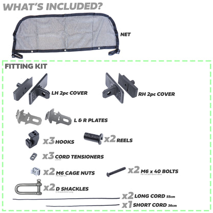 Loadspace Partition Net for Land Rover Defender L663 (110) - PFUK Design