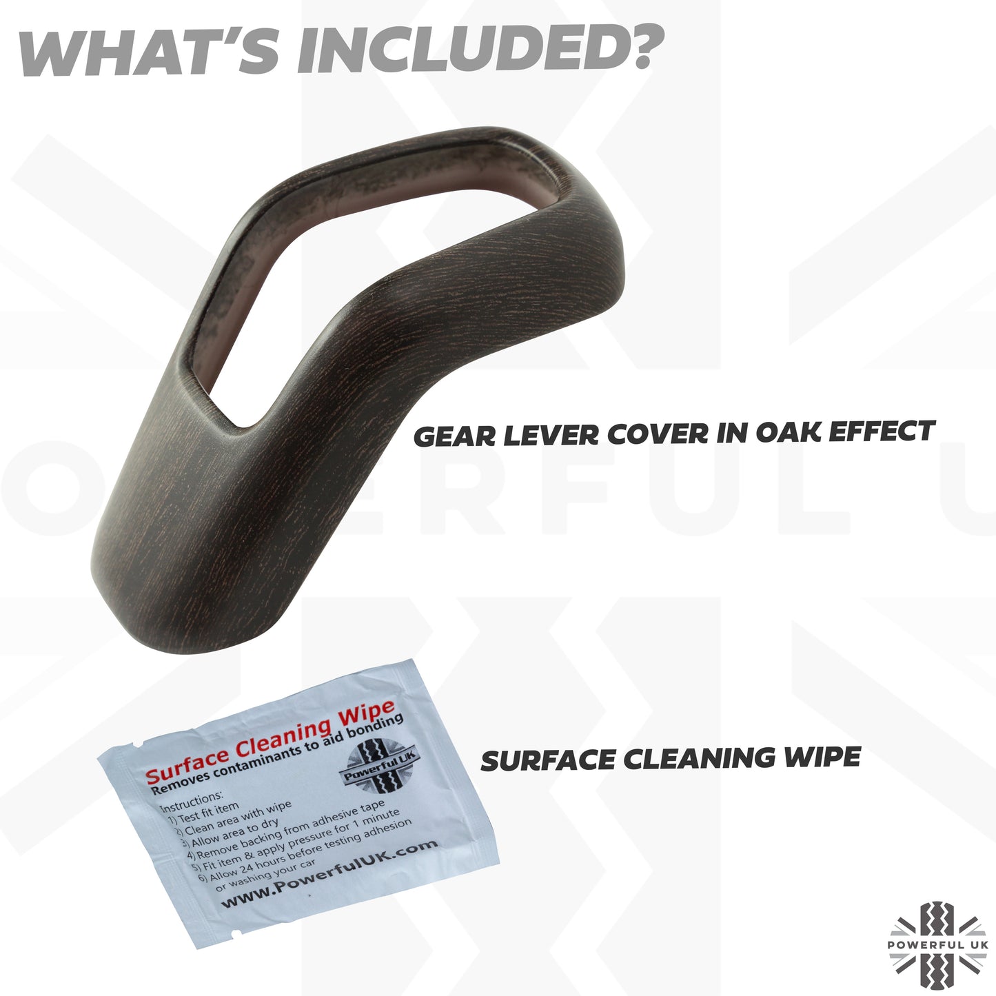 Interior Gear Selector Trim - Oak Wood Effect - for Land Rover Defender L663