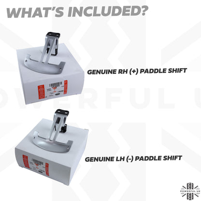 Genuine Aluminium Paddle Shifters (L & R) for Land Rover Defender L663 - NEW